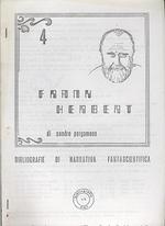 Bibliografie di Narrativa Fantascientifica 4: Frank Herbert